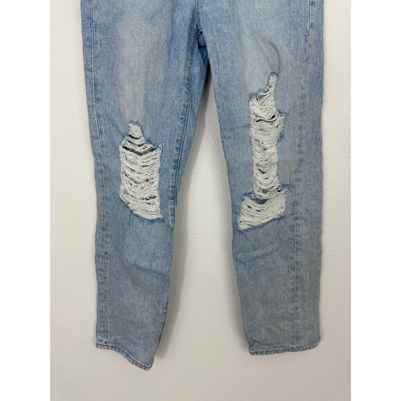 Levi’s Wedgie Straight Distressed Jeans Women’s Size 25 High Rise Button Fly - Picture 3 of 8